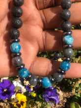 Load image into Gallery viewer, Blue Apatite & Labradorite Necklace