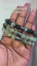 Load and play video in Gallery viewer, Prehnite Bracelet
