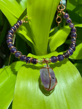 Load image into Gallery viewer, Amethyst &amp; Clear Quartz Choker
