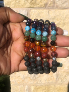 All Chakras Diffuser Bracelets